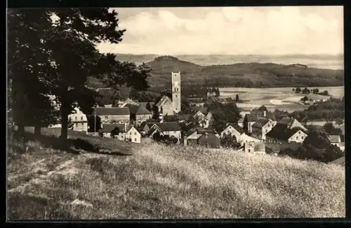AK Schönberg am Kapellenberg, Gesamtansicht mit Kirche