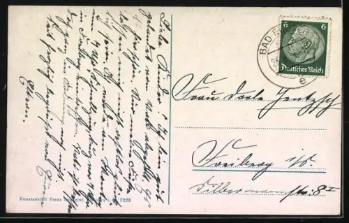 AK Bad Elster, Moritzquelle mit Angestellten