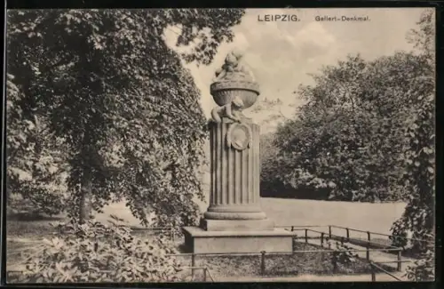 AK Leipzig, Gellert-Denkmal
