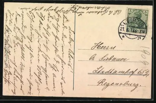 AK Leipzig, Gellert-Denkmal