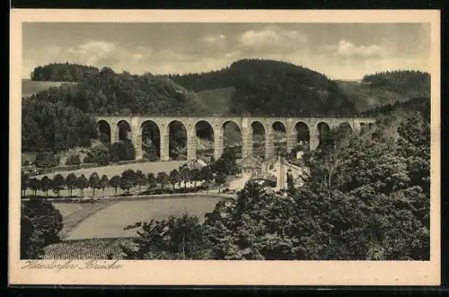AK Hetzdorf, Hetzdorfer Brücke, Gesamtansicht