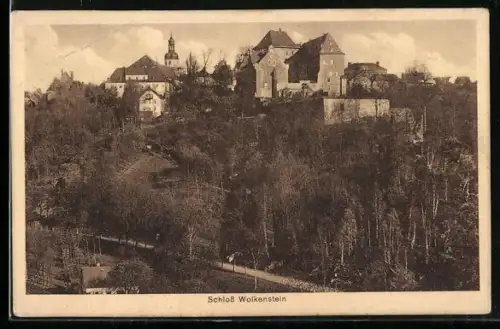 AK Wolkenstein, Schloss, Gesamtansicht