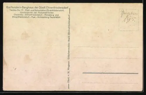 AK Ehrenfriedersdorf, Treppe der Stülpnerhöhle am Greifenstein
