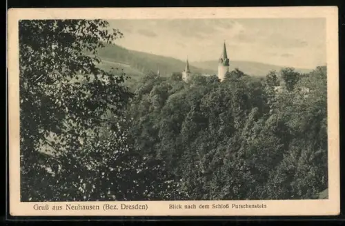 AK Neuhausen /Dresden, Schloss Purschenstein