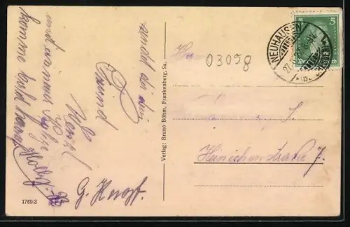 AK Neuhausen /Dresden, Schloss Purschenstein