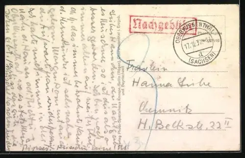 AK Oberwiesenthal i. Erzgeb., Winterpanorama