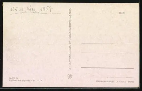 AK Oberwiesenthal /Erzgeb., Ortsansicht im Schnee