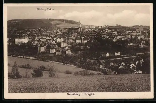AK Annaberg /Erzgeb., Blick zum Pöhlberg