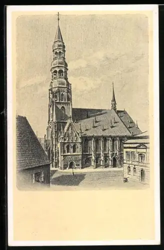 AK Zwickau, Dom, Südseite