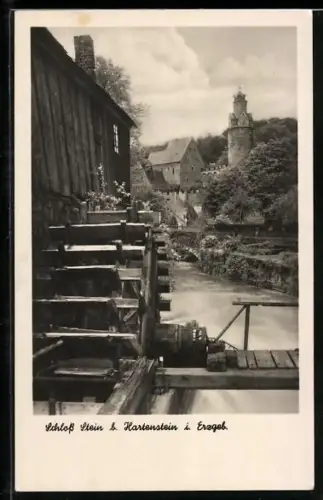 AK Hartenstein i. Erzgeb., Schloss Stein und Wassermühle