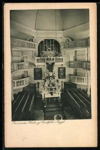 AK Carlsfeld /Erzgeb., Inneres der Kirche
