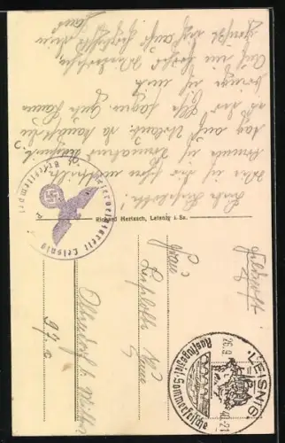 AK Leisnig, Blick vom Stadtpark