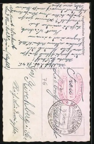 AK Vogelsgrün i. V., Ortsansicht mit Umgebung