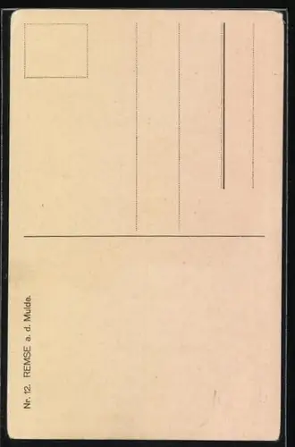 AK Remse a. d. Mulde, Kirche und Flussufer