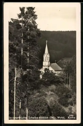 AK Scheibe-Alsbach /Thür., Kirche