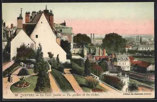 AK Nevers, Les Fossés Jardin