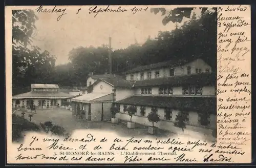 AK St-Honoré-les-Bains, L`Établissement Thermal