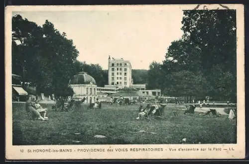 AK St Honoré-les-Bains, Vue d`ensemble sur le parc et la Providence des voies respiratoires