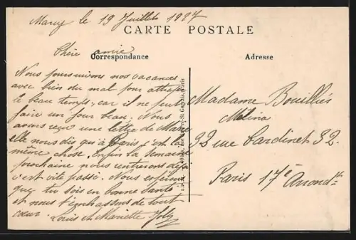 AK Decize /Nièvre, Vieille Loire, au fond Saint-Léger-des-Vignes