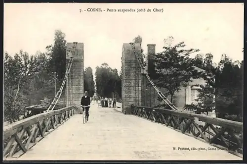 AK Cosne, Ponts suspendus, côté du Cher