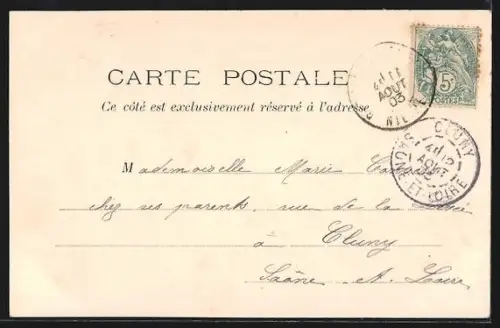 AK La Charité, Vue prise du Faubourg