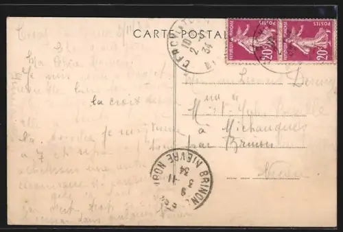 AK Cercy-la-Tour /Nièvre, Collage de vues du village et paysages environnants