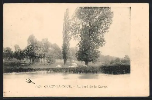 AK Cercy-la-Tour, Au bord de la Canne