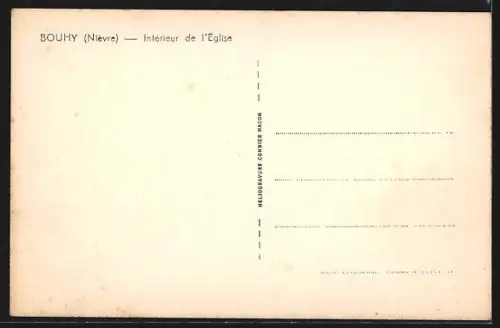 AK Bouhy /Nièvre, Intérieur de l`Église