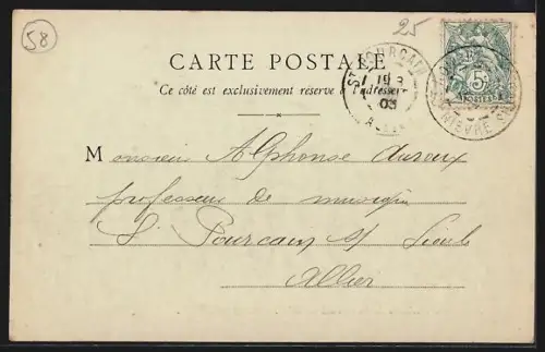 AK Saint-Honoré-les-Bains, Étang DUSEUIL et paysage environnant