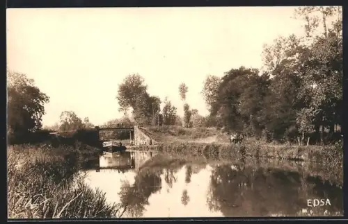 AK Asnois /Nièvre, Pont du Canal
