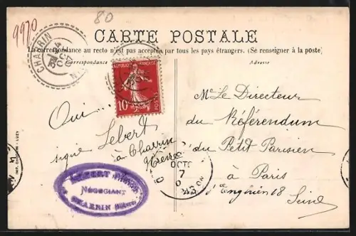 AK Charrin /Nièvre, Le Perret, Paysage au bord de la Loire