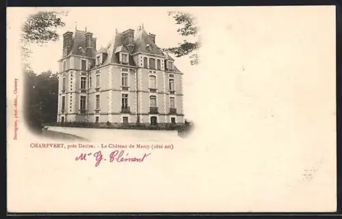 AK Champvert, Le Château de Marcy, côté est