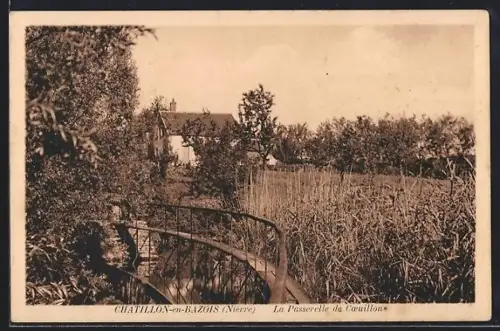 AK Châtillon-en-Bazois /Nièvre, La Passerelle du Coeuillon
