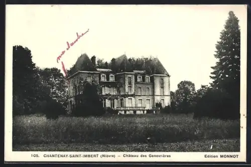 AK Chantenay-Saint-Imbert /Nièvre, Château des Genevrières