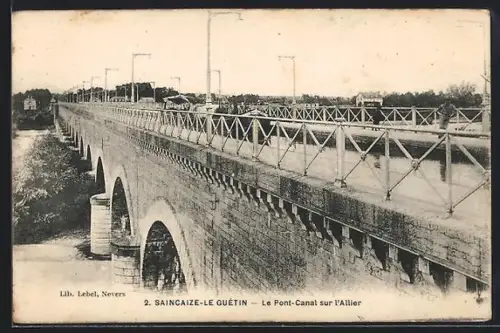 AK Saincaize-le-Guétin, Le Pont-Canal sur l`Allier