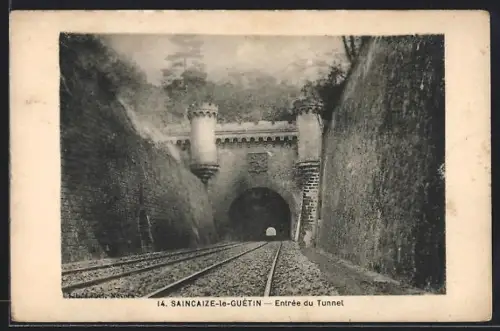 AK Saincaize-le-Guétin, Entrée du Tunnel