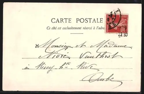 AK Curty /Imphy, Vue du manoir entouré d`arbres