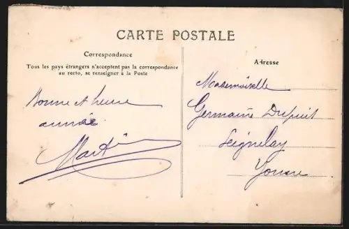 AK Châtillon-en-Bazois, Souvenir avec vues multiples et décor floral