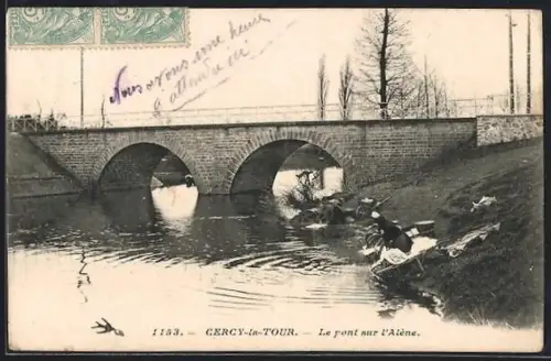 AK Cercy-la-Tour, Le pont sur l`Alène