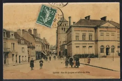 AK Cosne, Rue St-Jacques et Hôtel-de-Ville