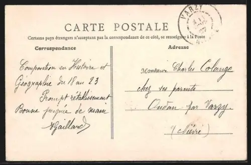 AK Varzy, L`École Normale