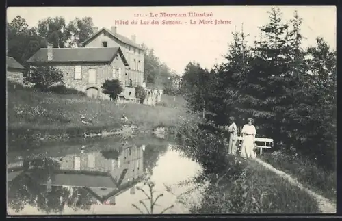 AK Lac des Settons, Hôtel du Lac des Settons, La Mare Jolette