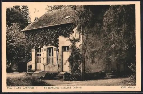 AK St-Honoré-les-Bains /Nièvre, Villa Les Lierres entourée de verdure