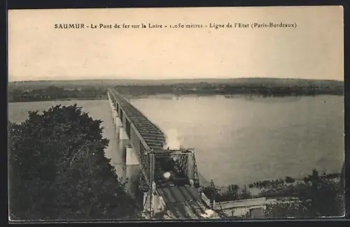 AK Saumur, Le Pont de fer sur la Loire, Ligne de l'Etat