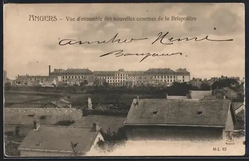 AK Angers, Vue d'ensemble des Nouvelles casernes de la Brispotière