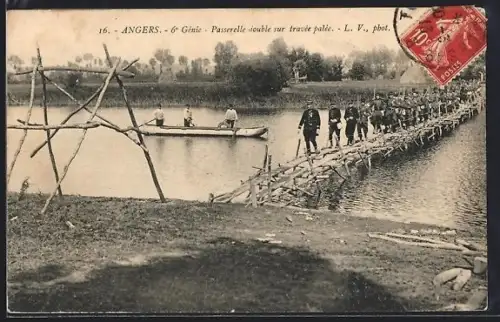 AK Angers, Passarelle double sur travée palée