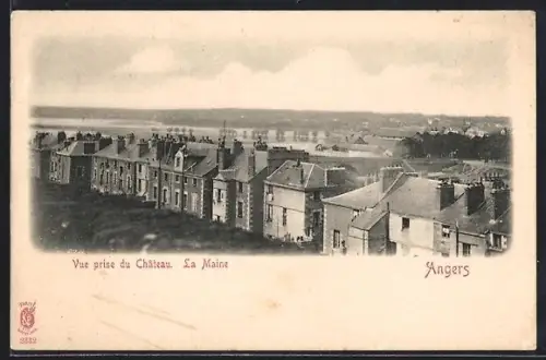 AK Angers, Vue prise du Château, La Maine