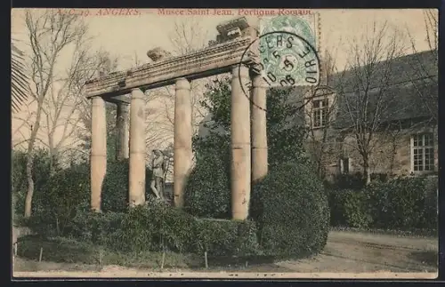 AK Angers, Musée Saint-Jean, Portique Romain