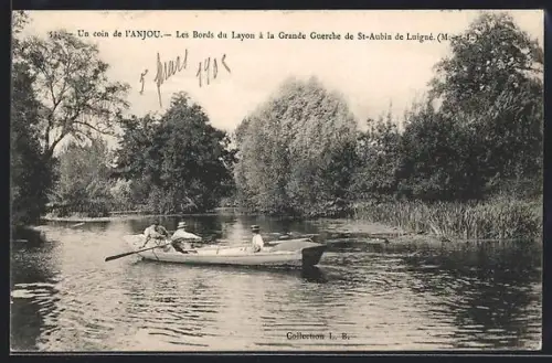 AK St-Aubin de Luigné, Un coin de l`Anjou, Les Bords du Layon à la Grande Guerche