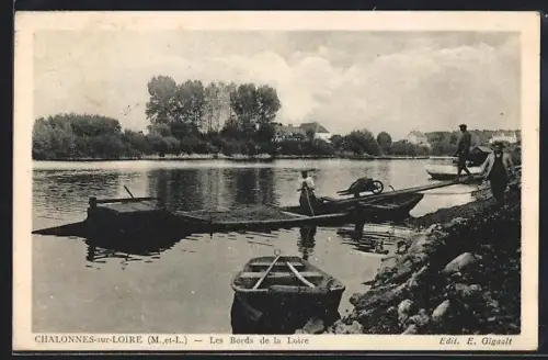 AK Chalonnes-sur-Loire, Les Bords de la Loire